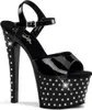 PLEASER STARDUST-709 Plateau Sandalette mit Strass Produktbild-Vorschau 1