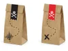 Papiertüten Piraten mit Totenkopf Aufklebern 6er Set natur Produktbild-Vorschau 10