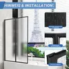 Sprchový paravan Jayseuw 100 x 140 cm  Skladací paravan k Náhľad obrázku produktu 4