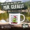 Emaille-Tasse Grinch Geschenk für Weihnachtsmuffel Ich Produktbild-Vorschau 3