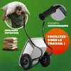 GARDEBRUK® Brouette 2 roues 150 kg 100 L jante acier roue Voir les images du produit 3