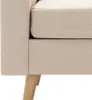 vidaXL 2-Sitzer-Sofa Creme Stoff Produktbild-Vorschau 6