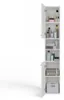 Topeshop S30 BIEL, Biały, Wolnostojący, 6 pół., 2 drzw., Podgląd zdjęcia produktu 7