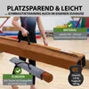 Schwebebalken 300 cm braun klappbar auf 150 cm  tragbarer Produktbild-Vorschau 8