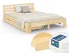 Homestyle4u Holzbett 180x200 mit 2 Matratze mit ® Standard Produktbild-Vorschau 12
