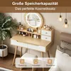Modernes minimalistisches Schminktisch-Set mit dimmbarem Produktbild-Vorschau 6