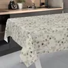 Tischdecke Botanisch Eukalyptus Beigegrau 160x100cm Produktbild-Vorschau 2
