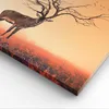 Bild auf Leinwand - Leinwandbild - Hirsch Baum Nebel Wald - Produktbild-Vorschau 5