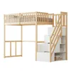 Merax Lit superposé 90x200 avec bureau, lit d'enfant avec Voir les images du produit 6