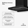 Klarstein AeroClean digestor - 60 cm nástenný digestor, Náhľad obrázku produktu 4