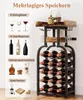 A multi-layered wine rack with various accessories and bottles displayed. Anteprima dell’immagine prodotto