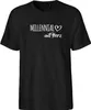 Huuraa Herren T-Shirt Millennial mit Herz L Black Bio Produktbild-Vorschau 1