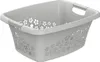 Rotho Blumen Wäschekorb 25l Cool Grey Produktbild-Vorschau 2