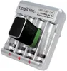 A LogiLink battery charger with batteries inserted. Podgląd zdjęcia produktu