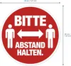 HERMA Hinweisetiketten Abstand rot/weiß Text/Pict.      Produktbild-Vorschau 4
