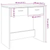 vidaXL Artisan dubový stůl 80x40x75 cm materiál na bázi Náhled obrázku produktu 6