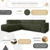 AX LIVING Couch Sofa L Form Didim L Grün – 292 cm, stilvoll Produktbild-Vorschau 5