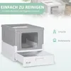 Katzentoilette D31-061V00GY, herausnehmbares Bodenfach, Produktbild-Vorschau 7