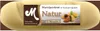 A marzipan loaf with a label showing almonds and text. Produktbild-Vorschau