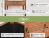 A collage of images showcasing features of a wooden raised garden bed. Produktbild-Vorschau