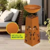 Hoberg LED Pflanzsäule 3D Schmetterling-Design Rost-Optik Produktbild-Vorschau 5