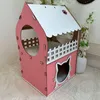 Jungengel Katzenhaus Katzenhöhle XL pink Katzen Spielzeug Produktbild-Vorschau 4