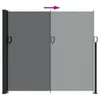 vidaXL Seitenmarkise Ausziehbar Schwarz 180x500 cm Produktbild-Vorschau 5