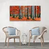 Triptychon auf leinwand orangefarbene landschaften 60x40 cm Produktbild-Vorschau 2