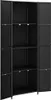 vidaXL Gartenschrank Schwarz 59x40x180 cm Poly Rattan Produktbild-Vorschau 2