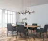 Żyrandol Italux Erimida industrialny czarny PND-2244-8A-BL Podgląd zdjęcia produktu 2