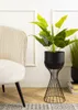 HowHomely | Portafiori - metallo - altezza 46 cm - nero - Anteprima dell’immagine prodotto 7