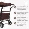 FUXLIFE by FUXTEC Skládací vozík FX-CT700 hnědý  skládací Náhled obrázku produktu 7