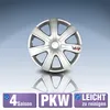 4 STK 15 Zoll VR silber PETEX Radkappen Radzierblenden Satz Produktbild-Vorschau 4