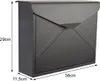 Boîte aux lettres - Verona - Noir mat - 38 x 29 x 11,5 cm Voir les images du produit 6