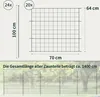 Teichzaun Gartenzaun Hundezaun - Metall Gitterzaun aus Produktbild-Vorschau 2