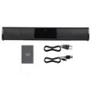A soundbar and its accessories are laid out on a white background. Produktbild-Vorschau