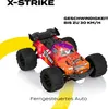 A remote-controlled car with a colorful design, presented against a white and yellow background with text overlays. Anteprima dell’immagine prodotto