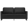 vidaXL 2-osobowa sofa czarna 140 cm imitacja skóry Podgląd zdjęcia produktu 8