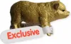 A golden pig figurine with a white tag that says "Exclusive". Produktbild-Vorschau