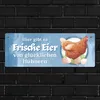 Frische Eier von glücklichen Hühnern Metallschild Produktbild-Vorschau 7