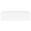 A white rectangular shelf against a white background. Produktbild-Vorschau