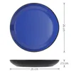 Le Papillon Plates Set of 6 26cm, Blue Produktbild-Vorschau 2