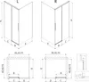 Mexen Rox Duschkabine rechts verschiebbar 130 x 110 cm, Produktbild-Vorschau 2