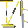A collection of window cleaning tools, including a squeegee with an extendable handle and a separate squeegee head with a sponge. Podgląd zdjęcia produktu
