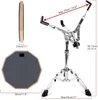 Drum Practice Pad, Doppelseitiges 30 cm Drum Pad Set, Produktbild-Vorschau 8
