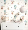 NEWROOM Tapete Baloon Blue Blau Vliestapete - Kinder Ballon Produktbild-Vorschau 2