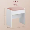 Tabouret/chaise VELVET pour coiffeuse, 45x45x28,6cm, Voir les images du produit 5
