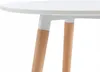 Esstisch für 2 Personen - MDF & Buche - Weiß - ROLENA Produktbild-Vorschau 4
