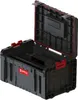 A black and red tool trolley with its lid open, showing internal compartments. Náhled obrázku produktu