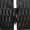 CLORIS Paravent 5-tlg. Schwarz Poly Rattan, 17,5 kg Produktbild-Vorschau 8